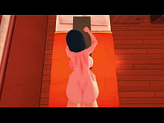  - POV Kotone Chirakawa de perrito contra mi cama