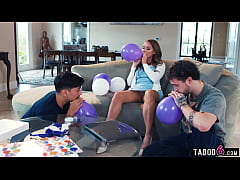  - Upskirt with no panties MILF stepmom Pristine Edge had stepson and friend going loco