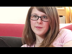  - Ersties: Cute Babe Rubs Herself Down Before Masturbating Her Hairy Pussy