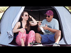  - I catch my sister-in-law TOUCHING MY COCK inside the tent.