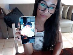  - Hot live show on cam of Danika Mori with her big titts