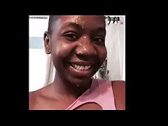  - busty and curvy ebony pornstar Jessica Grabbit gets cum on her glasses