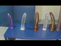  - Young testing many Plugs, monster dildos and has great orgasm Lola Spice