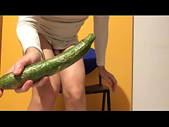  - 30 centimeters of long cucumber for my very very hungry ass!