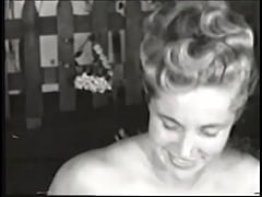  - Cute girl shows striptease and bares her big beautiful boobs