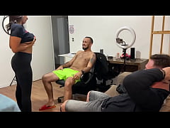  - A couple of friends went to my house and the naughty wife did a strip tease, leaving me with a hard-on