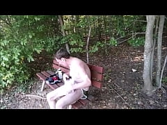  - Caught Jerking Off Naked On A Park Bench Hot Oct 2016 Day