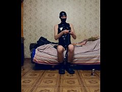  - Guy in PVC swimsuit