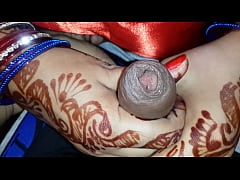  - Sexy delhi wife showing nipple  and rubing hubby dick