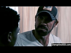  - Hot black jock barebacked by older coach