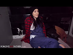  - Cute petite Homeless Spanish babe blowjob and hardcore fuck for cash