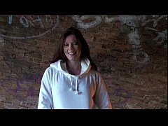  - uk amateur Holly Kiss flashing in public under a railway bridge