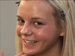  - Hottie bitch Bree Olson getting her tight pussy and ass fucked after BJ and earns cum facial