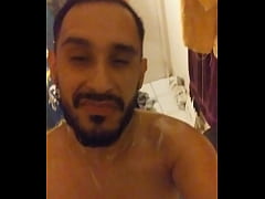  - Latin cali boy soaping up