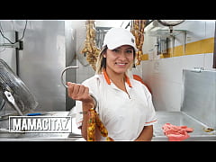  - CARNEDELMERCADO - (Camila Santos, Cristian Cipriani, Logan Salamanca) - Horny Big Ass Latina Babe Gets Shared Between Two Hard Cocks