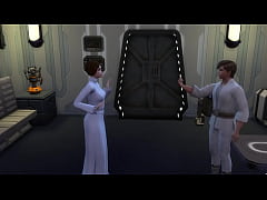  - X Star Wars: Luke using his jedi skils to fuck Leia |Sims4|