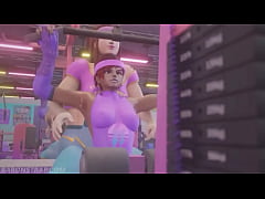  - Entrenamiento de Sombra con Brigitte en su Gimnasio - [BaronStrap] (Subtítulos Español)