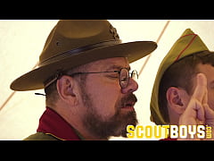  - ScoutBoys - Watch this hot hairy DILF seducing young hot boy in tent