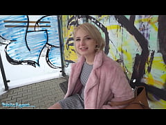  - Public Agent Short hair blonde amateur teen with soft natural body picked up as bus stop and fucked in a basement with her clothes on by guy with a big cock ending with facial cumshot