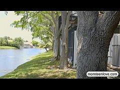  - Stepmom caught teen babe and BF pleasuring on the couch