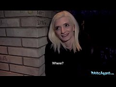  - Public Agent Pretty skinny student receives facial in cheap Czech hotel