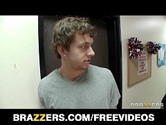  - Busty brunette college RA Melina Mason rides hard cock