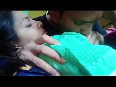  - Kissing and pressing boobs of girlfriend