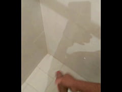  - Boy with cute penis masturbates in someone else's bathroom