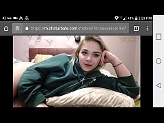  - Teen girl plays with her fat pussy