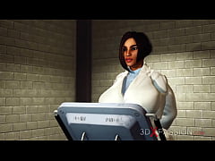  - A sexy young busty blonde has anal sex with shemale milk made with a huge dick