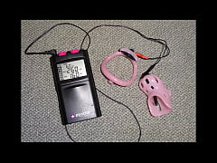  - Estim cum load milking with chastity device