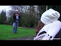  - Teen Bunny take old dick for food money