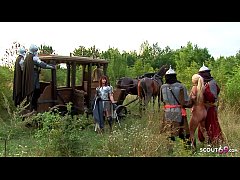  - Skinny Teen Seduce to Anal DP Fuck at Parody in Threesome