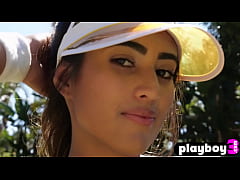  - Perfect Latina teen Katherinne Sofia showing body in outdoor posing action