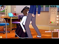  - 【エロゲーコイカツ！】東方 宇佐見蓮子におっぱい揉みまくりH！3DCG巨乳アニメ動画(東方プロジェクト)【ヘンタイゲーム とうほう れんこ うさみ】