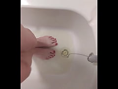  - Pissing in my pajamas all over my feet