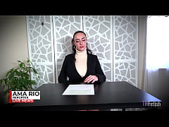  - Ama Rio - "Bloat Virus Pandemic" News Caster Breast Expansion & Pop SFX - HD 1080p