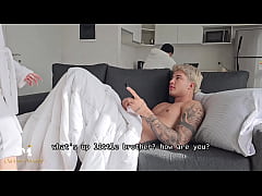  - Stepsiblings secretly fuck their stepdad while watching TV - Danner Mendez