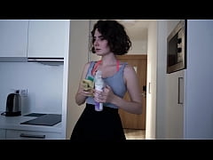  - Cleaning the room and blowjob