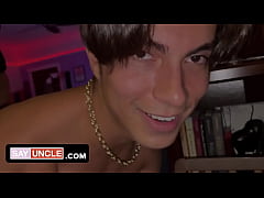  - SayUncle Labs - Cute Twink Boy Becomes Cum Dump Sex Toy For His Horny Friends On Gangbang Party
