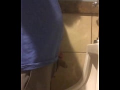  - gym spy pissing big cock
