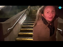  - Cracky the street girl finaly gets to suck cock