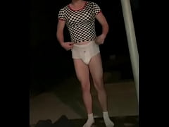  - Sissyboy caught in diaper made to pee my self for neighbor girl