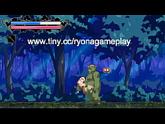  - Elf girl having sex with orcs men in Elves of fornica forest action hentai game