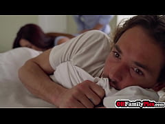  - Hot teen stepsister Indica Monroe sucked stepbrothers cock before she enjoyed foursome with MILF stepmom Artemisia Love