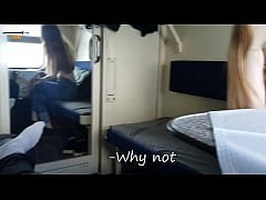  - Отпуск Возбужденной Студентки в Поезде. Страстно Накинулась на мой Член и Получила Сперму на Лицо