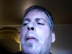  - Faggot eating loads of his own cum
