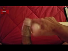  - Using my Magic wand to make my Big white cock blow a hot load of cum!