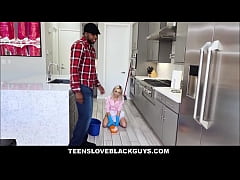  - Little Blonde Teen Maid Chloe Temple Fucked By Big Black Cock Homeowner