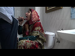  - A horny Turkish muslim wife meets with a black immigrant in public toilet